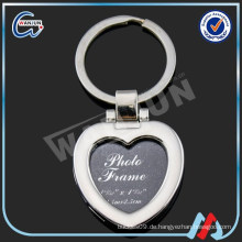 Herz geformtes Foto Keychain